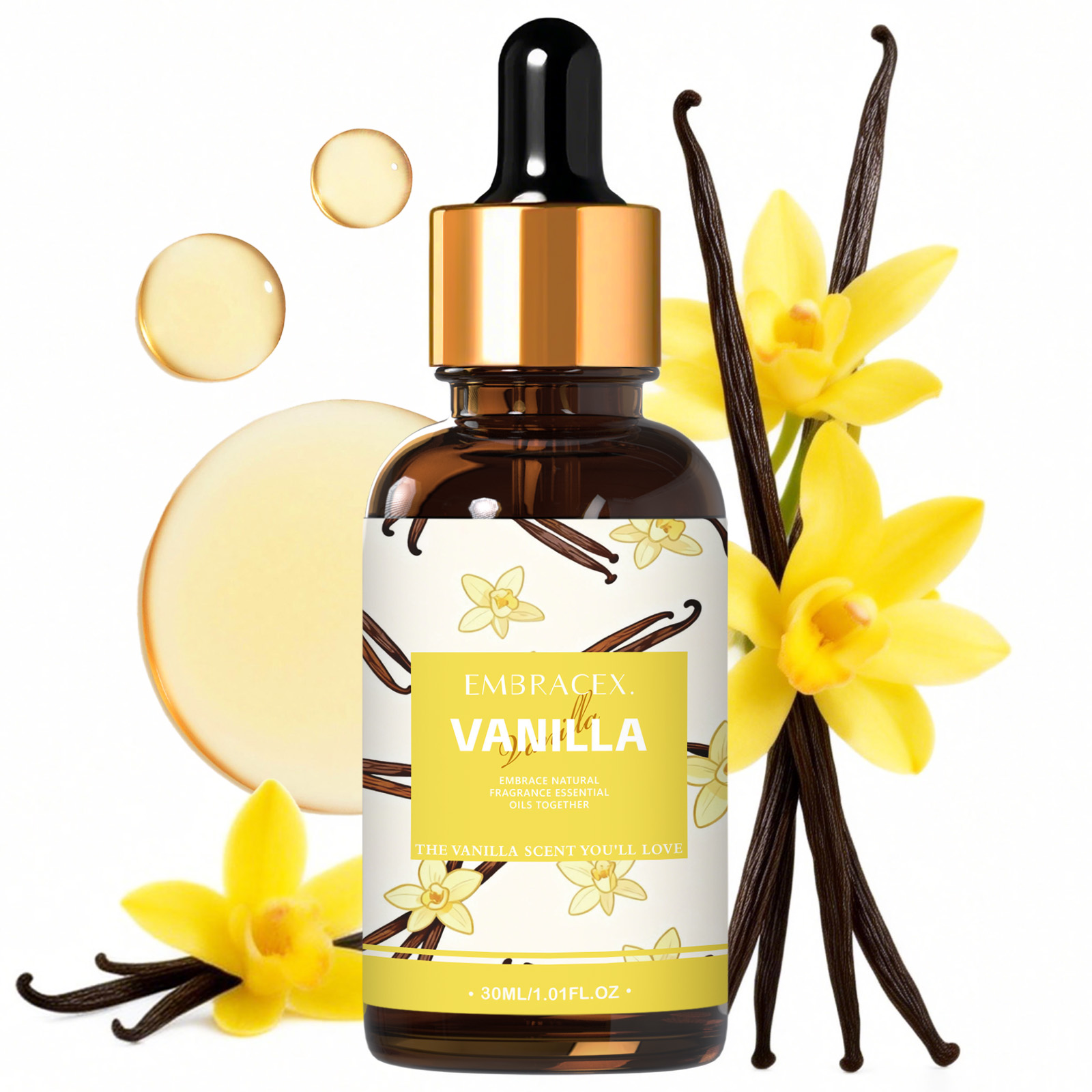 Aromatherapy Diffuser - Aceite esencial de vainilla de 30ml
