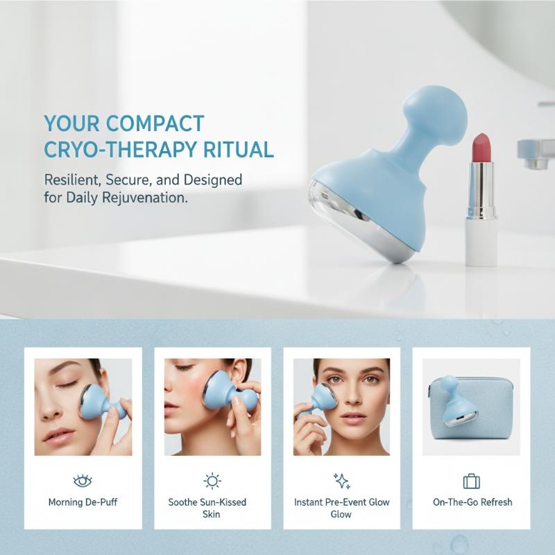 Rodillo masajeador facial de h - Ice Roller Face Cold reseña y precio